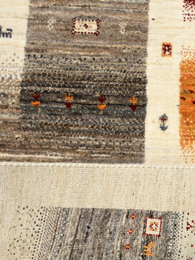 Navan Hand-Knotted Wool Rug – Multi (Charcoal & Brown)