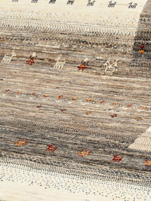 Navan Hand-Knotted Wool Rug – Multi (Charcoal & Brown)