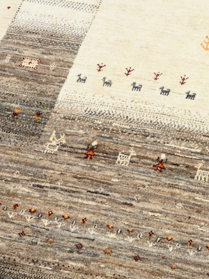 Navan Hand-Knotted Wool Rug – Multi (Charcoal & Brown)