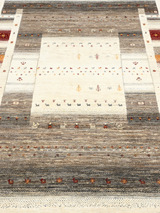 Navan Hand-Knotted Wool Rug – Multi (Charcoal & Brown)
