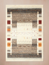 Navan Hand-Knotted Wool Rug – Multi (Charcoal & Brown)