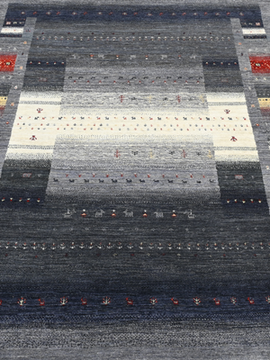 Dareh Hand-Knotted Wool Rug – Charcoal