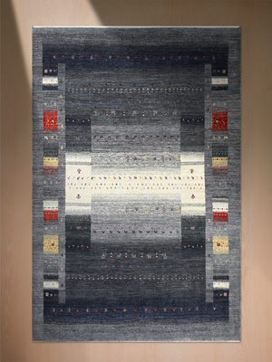Dareh Hand-Knotted Wool Rug – Charcoal