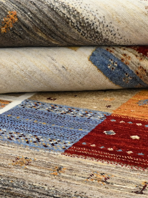 Terak Hand-Knotted Wool Rug – Multi (Earthy Tones)