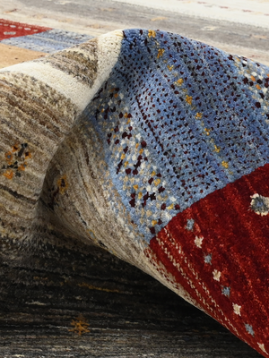 Terak Hand-Knotted Wool Rug – Multi (Earthy Tones)