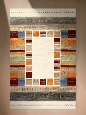 Terak Hand-Knotted Wool Rug – Multi (Earthy Tones)