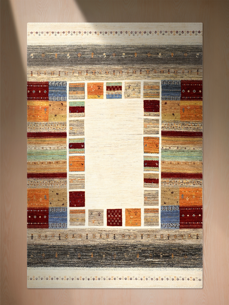 Terak Hand-Knotted Wool Rug – Multi (Earthy Tones)