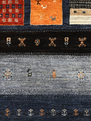 Mavan Hand-Knotted Wool Rug – Midnight Blue