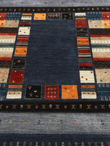 Mavan Hand-Knotted Wool Rug – Midnight Blue