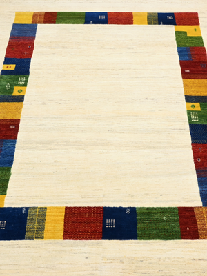 Falak Hand-Knotted Wool Rug – Beige