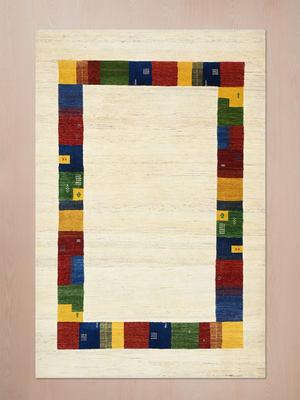 Falak Hand-Knotted Wool Rug – Beige