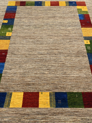 Turan Hand-Knotted Wool Rug – Brown