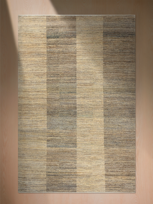 Tavren Hand-Knotted Wool Floral Rug - Brown