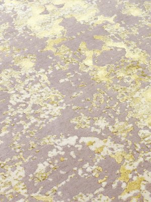 Baha Wool & Bamboo Silk Hand-Knotted Rug - Lilac