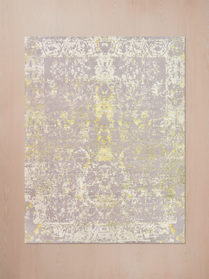 Baha Wool & Bamboo Silk Hand-Knotted Rug - Lilac