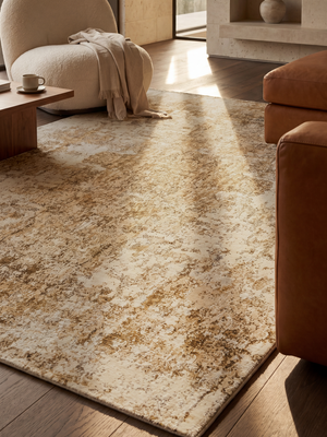 Hameer Wool & Bamboo Silk Hand-Knotted Rug - Beige