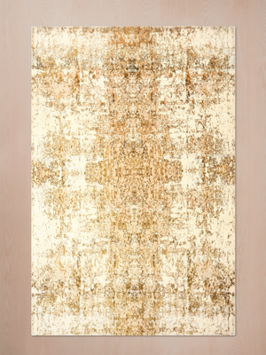 Hameer Wool & Bamboo Silk Hand-Knotted Rug - Beige