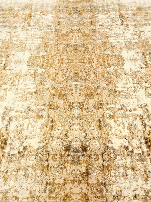 Hameer Wool & Bamboo Silk Hand-Knotted Rug - Beige