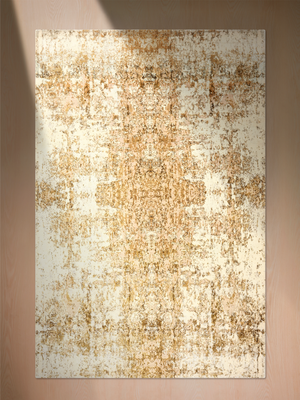 Hameer Wool & Bamboo Silk Hand-Knotted Rug - Beige
