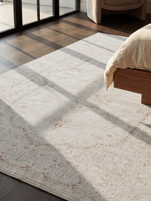 Fenn Wool & Bamboo Silk Hand-Knotted Rug - Off-White