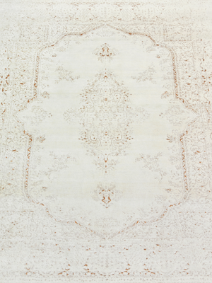 Fenn Wool & Bamboo Silk Hand-Knotted Rug - Off-White