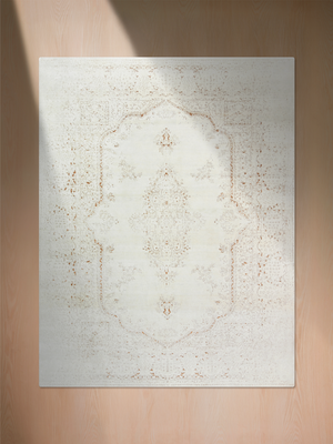 Fenn Wool & Bamboo Silk Hand-Knotted Rug - Off-White