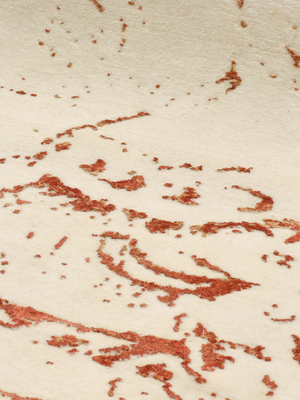 Tracy Wool & Bamboo Silk Hand-Knotted Rug - Rust