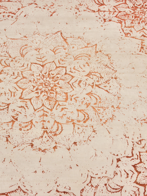 Tracy Wool & Bamboo Silk Hand-Knotted Rug - Rust