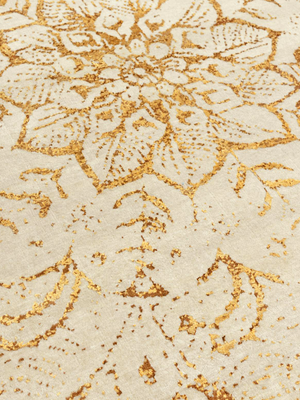 Tracy Wool & Bamboo Silk Hand-Knotted Rug - Orange