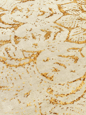 Tracy Wool & Bamboo Silk Hand-Knotted Rug - Orange