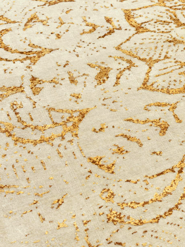 Tracy Wool & Bamboo Silk Hand-Knotted Rug - Orange