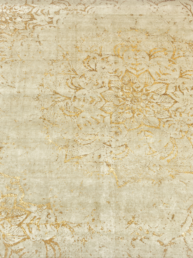 Tracy Wool & Bamboo Silk Hand-Knotted Rug - Orange