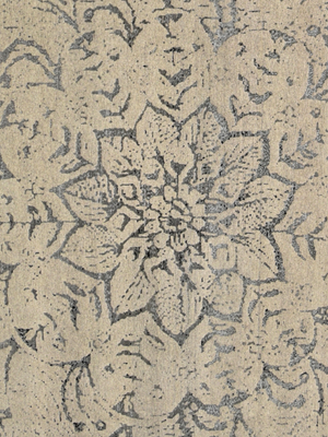 Tracy Wool & Bamboo Silk Hand-Knotted Rug - Charcoal