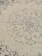 Tracy Wool & Bamboo Silk Hand-Knotted Rug - Charcoal