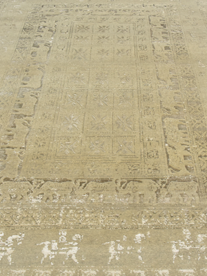 Jamin Wool & Bamboo Silk Hand-Knotted Rug - Khaki