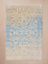 Parin Wool & Bamboo Silk Hand-Knotted Rug - Beige