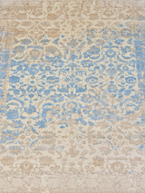 Parin Wool & Bamboo Silk Hand-Knotted Rug - Beige