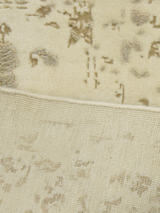 Qavi Wool & Bamboo Silk Hand-Knotted Rug - Beige
