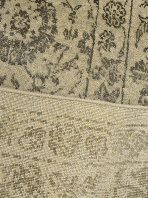 Ronak Wool & Bamboo Silk Hand-Knotted Rug - Khaki