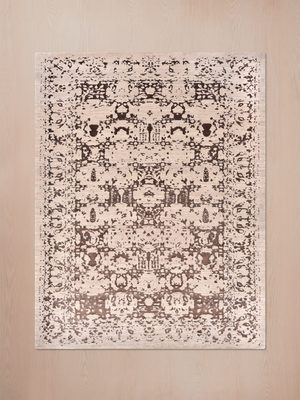 Kaivan Hand-knotted Wool & Bamboo Silk Rug - Almond
