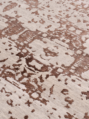 Kaivan Hand-knotted Wool & Bamboo Silk Rug - Almond