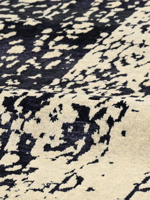 Elowen Hand-knotted Wool & Bamboo Silk Rug - Beige