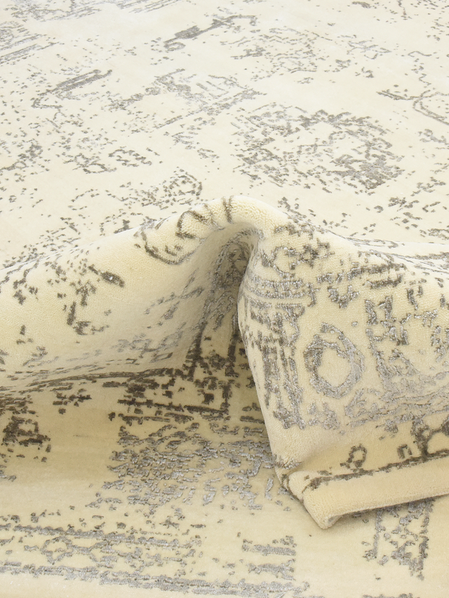 Sama Wool & Bamboo Silk Hand-Knotted Rug