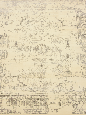 Sama Wool & Bamboo Silk Hand-Knotted Rug - Beige