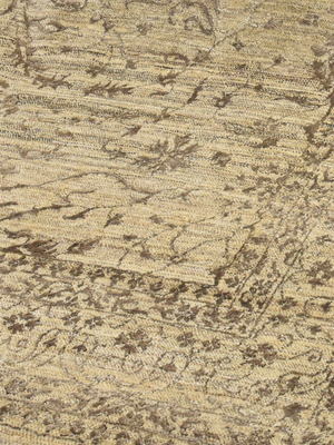 Brynna Hand-knotted Wool & Bamboo Silk Rug - Khaki