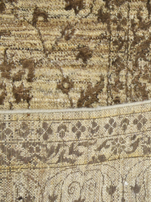Brynna Hand-knotted Wool & Bamboo Silk Rug - Khaki