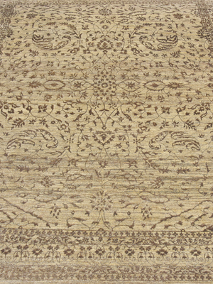 Brynna Hand-knotted Wool & Bamboo Silk Rug - Khaki