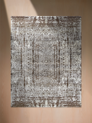 Marlo Hand-knotted Wool & Bamboo Silk Rug - Brown