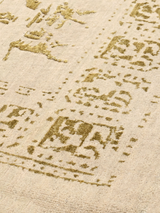 Umar Wool & Bamboo Silk Hand-Knotted Rug - Beige
