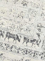 Umar Wool & Bamboo Silk Hand-Knotted Rug - Grey